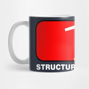 Structural Engineer League White Text Mug